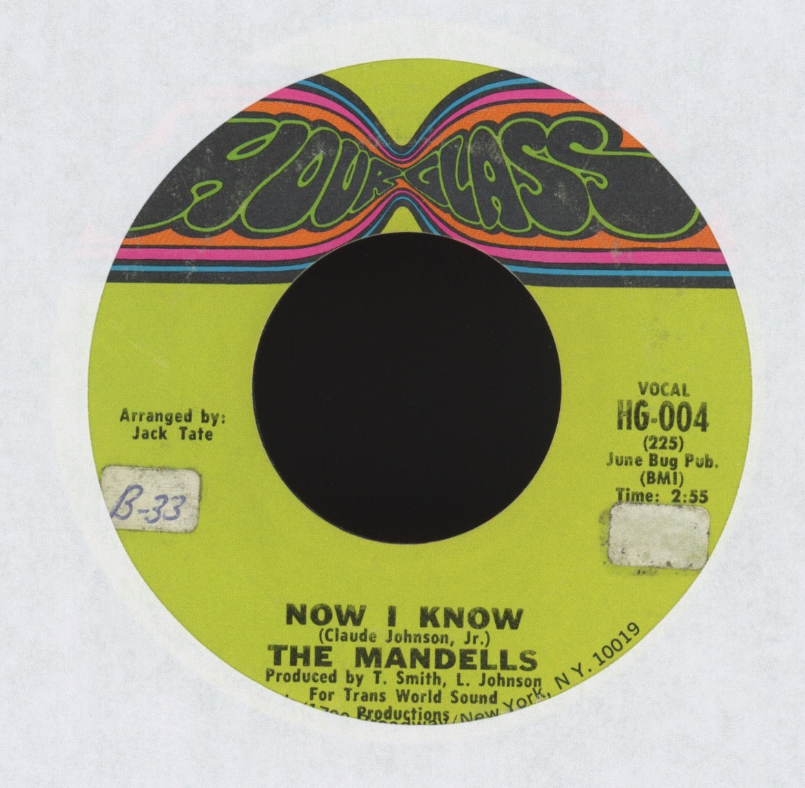 The Mandells - Don't Turn Your Back On Me on Hourglass Northern Soul 45