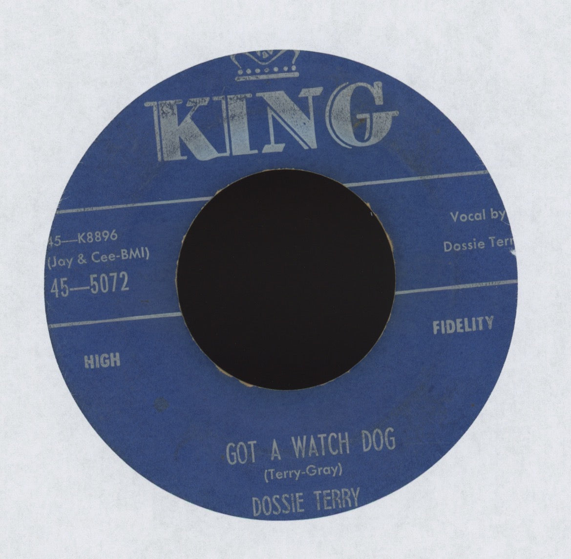 Dossie Terry - Thunderbird on King R&B 45