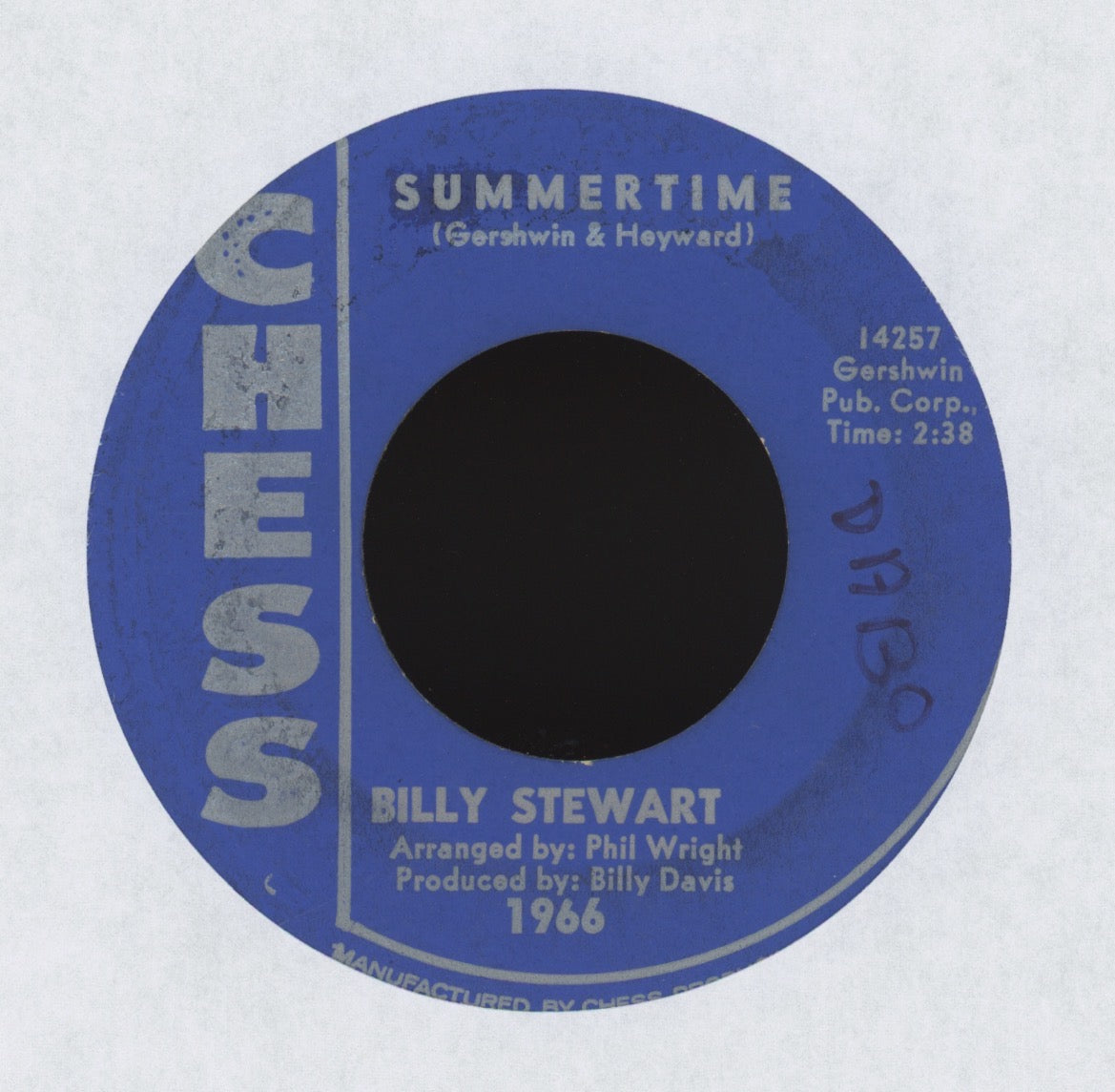 Billy Stewart - Summertime on Chess Northern Soul 45