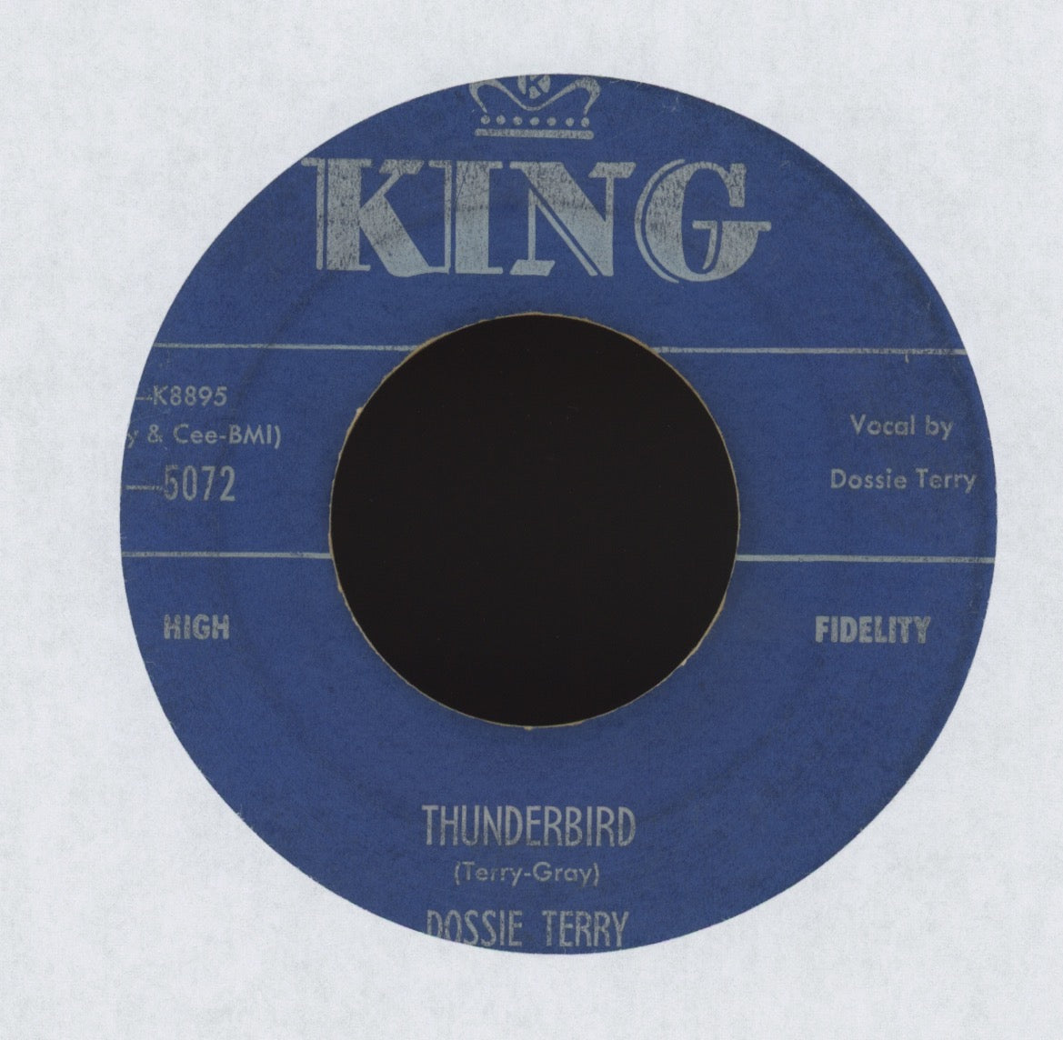 Dossie Terry - Thunderbird on King R&B 45