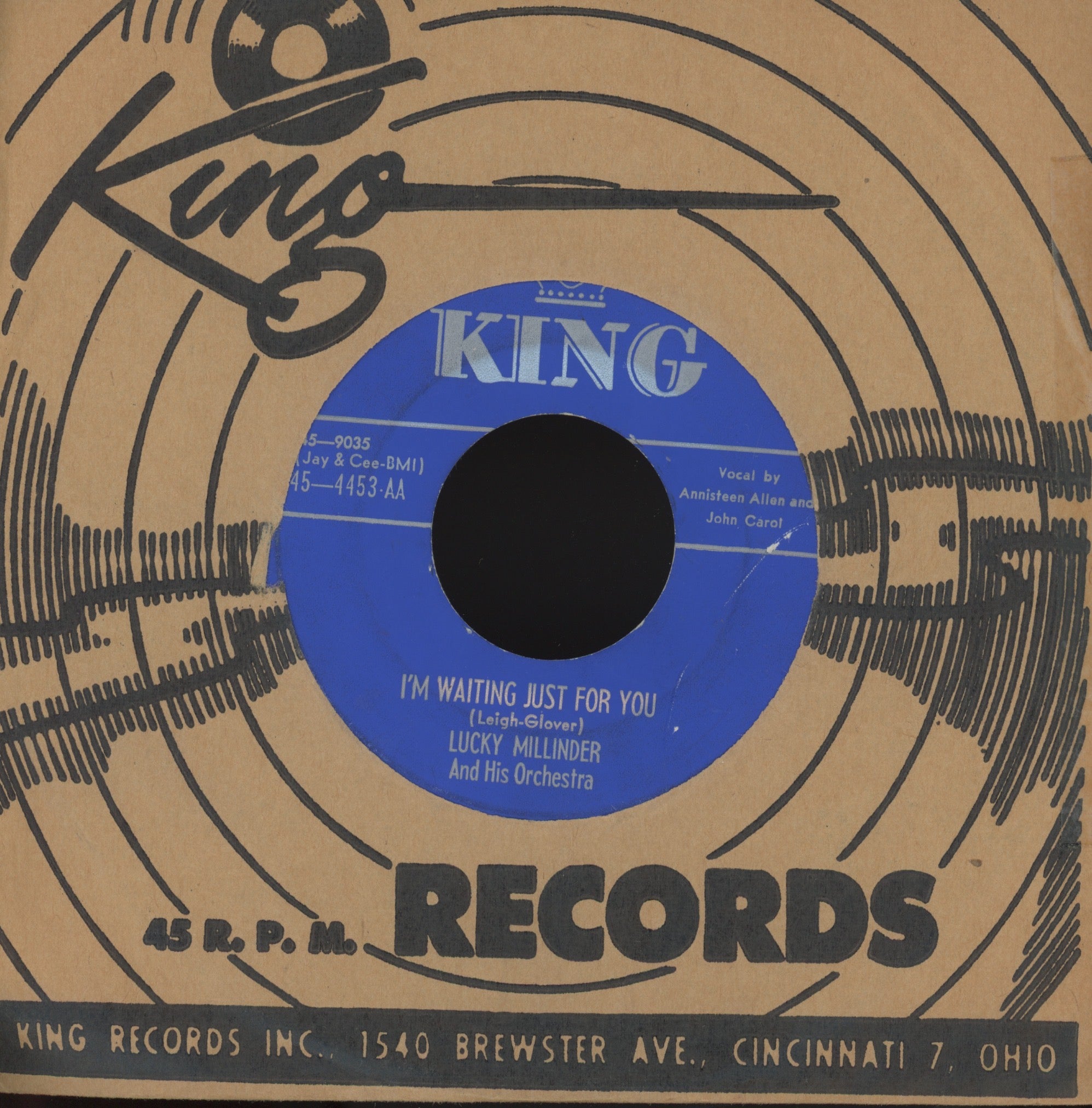Lucky Millinder And His Orchestra - Bongo Boogie on King R&B Jump Blues 45