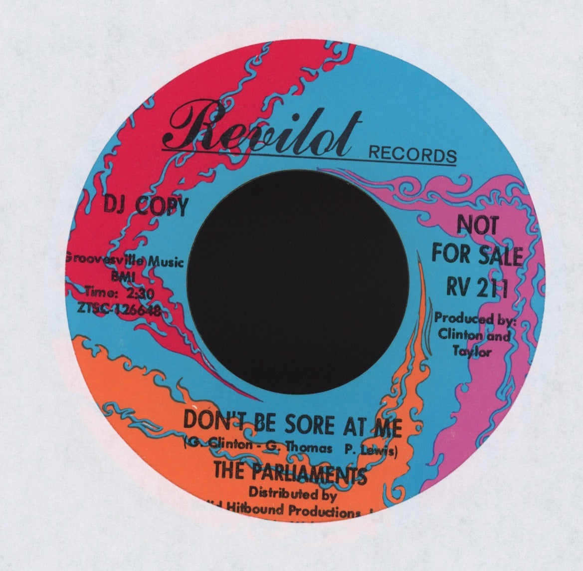 The Parliaments - All Your Goodies Are Gone (The Loser's Seat) on Revilot Promo Northern Soul 45