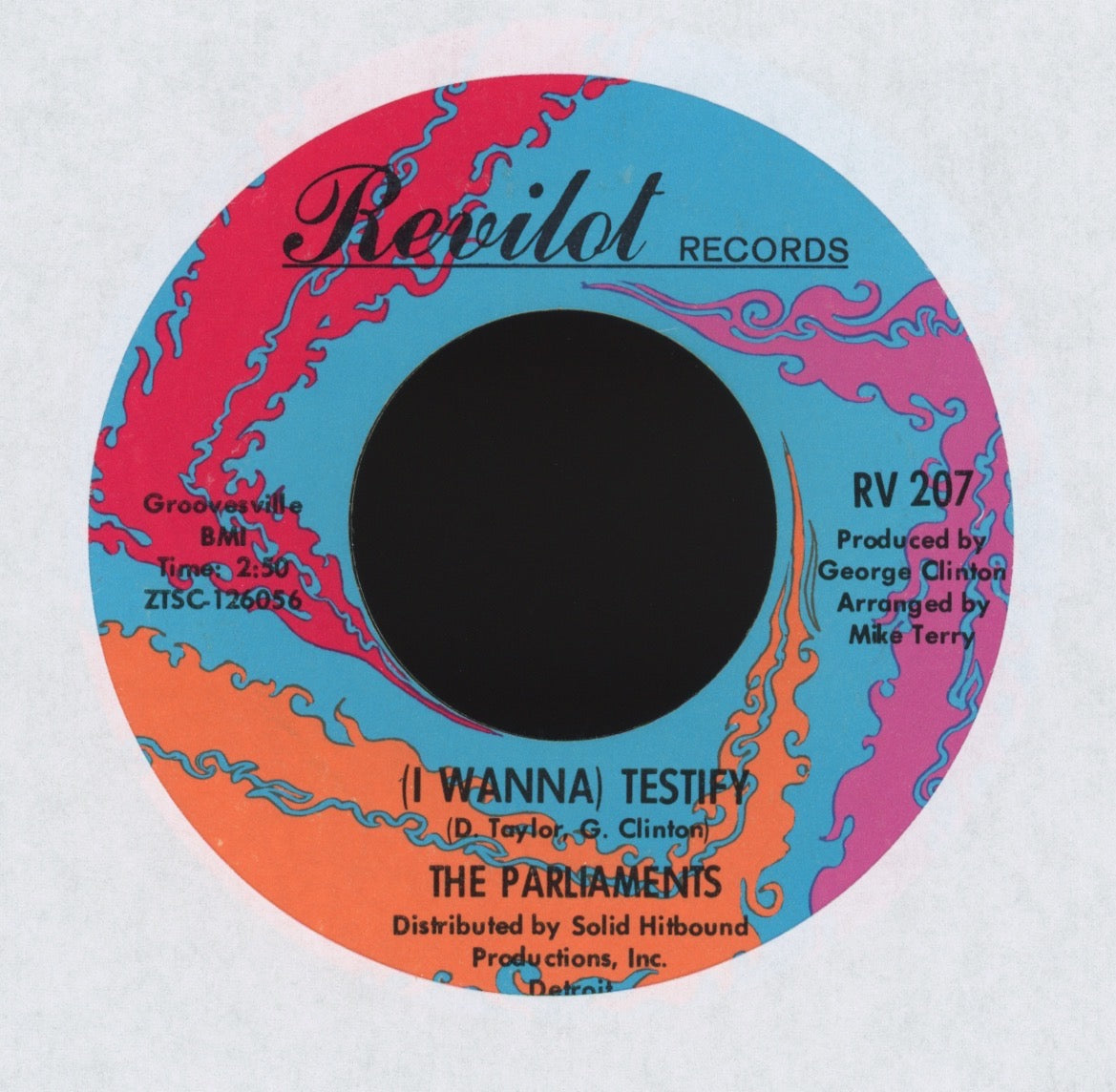 The Parliaments - (I Wanna) Testify on Revilot Northern Soul 45