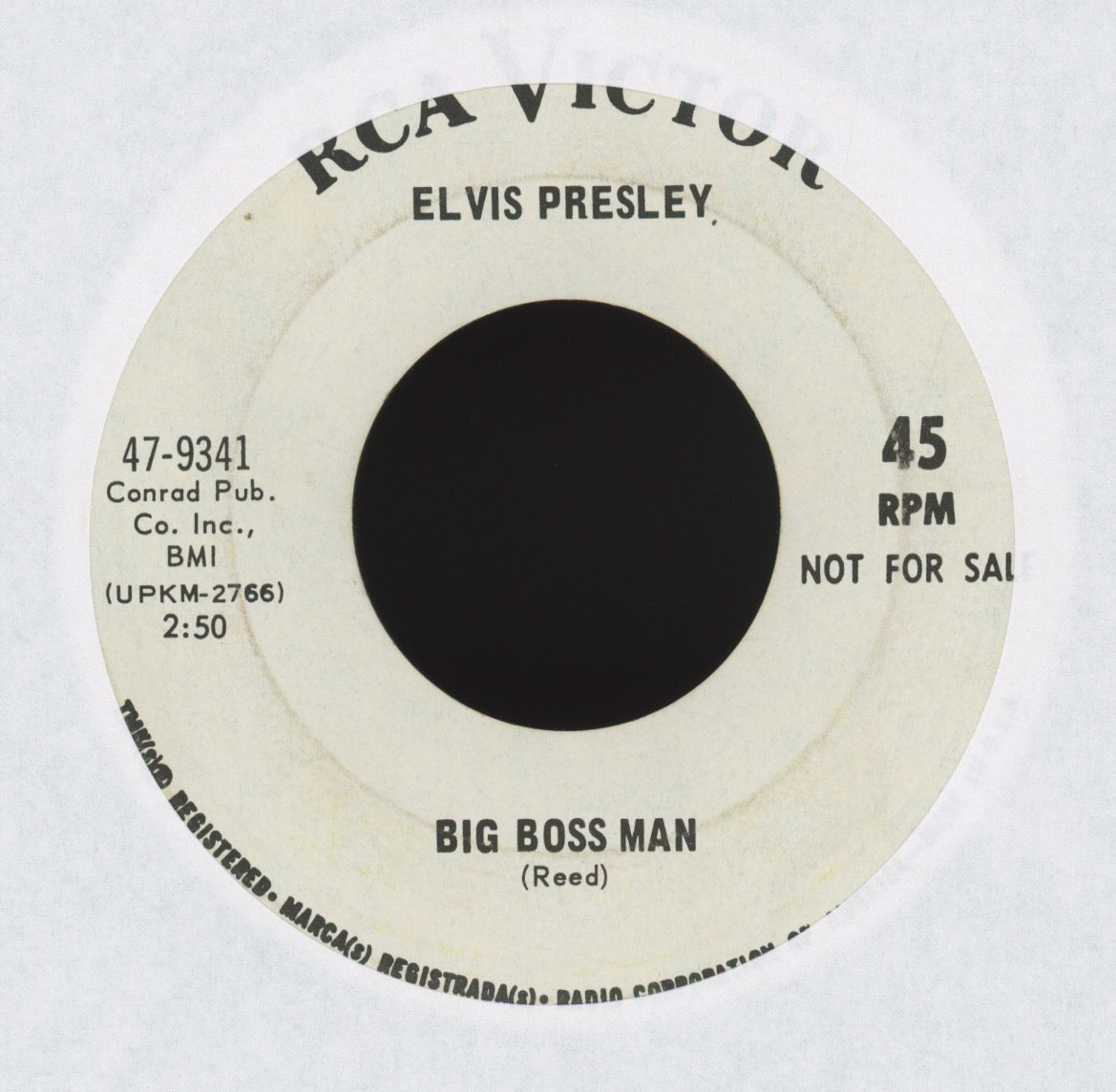 Elvis Presley - Big Boss Man on RCA Promo 45