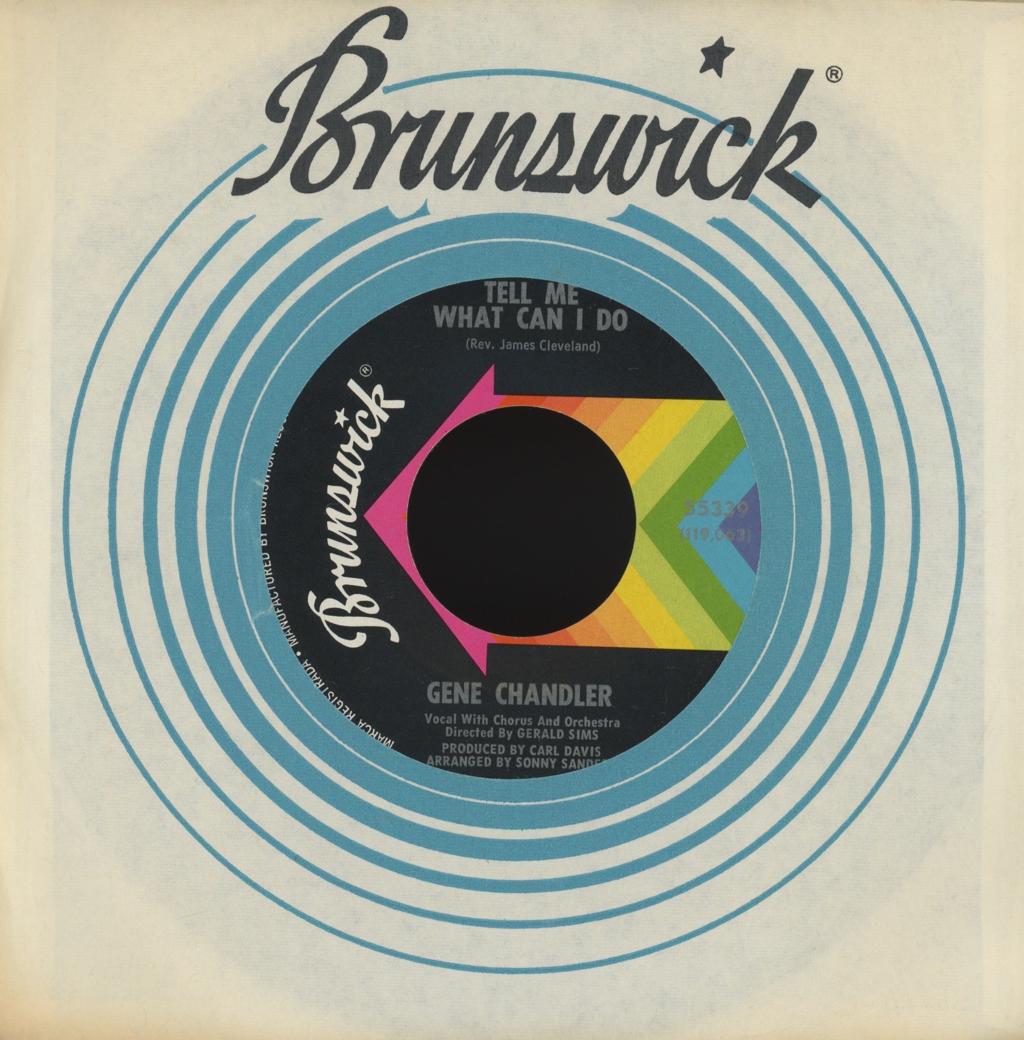 Gene Chandler - There Goes The Lover on Brunswick Northern Soul 45