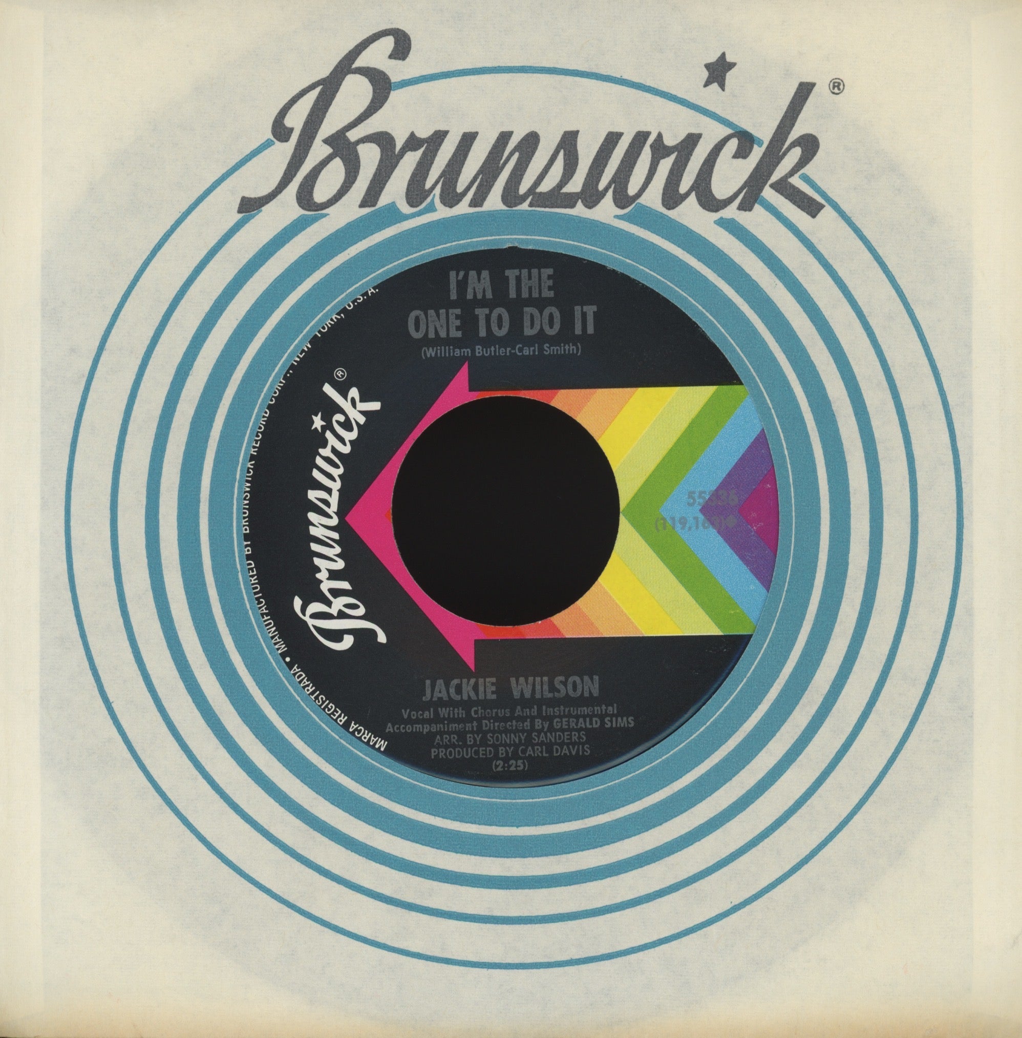 Jackie Wilson - (Your Love Keeps Lifting Me) Higher And Higher on Brunswick Northern Soul 45