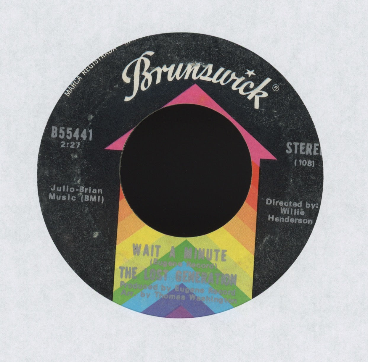 The Lost Generation - Wait A Minute on Brunswick Sweet Soul 45