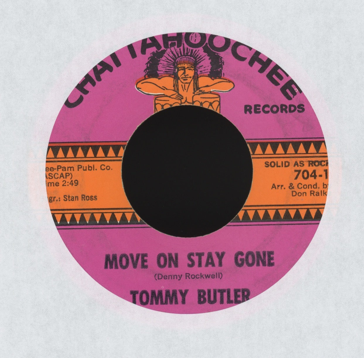 Tommy Butler - Move On Stay Gone on Chattahoochee Northern Soul 45