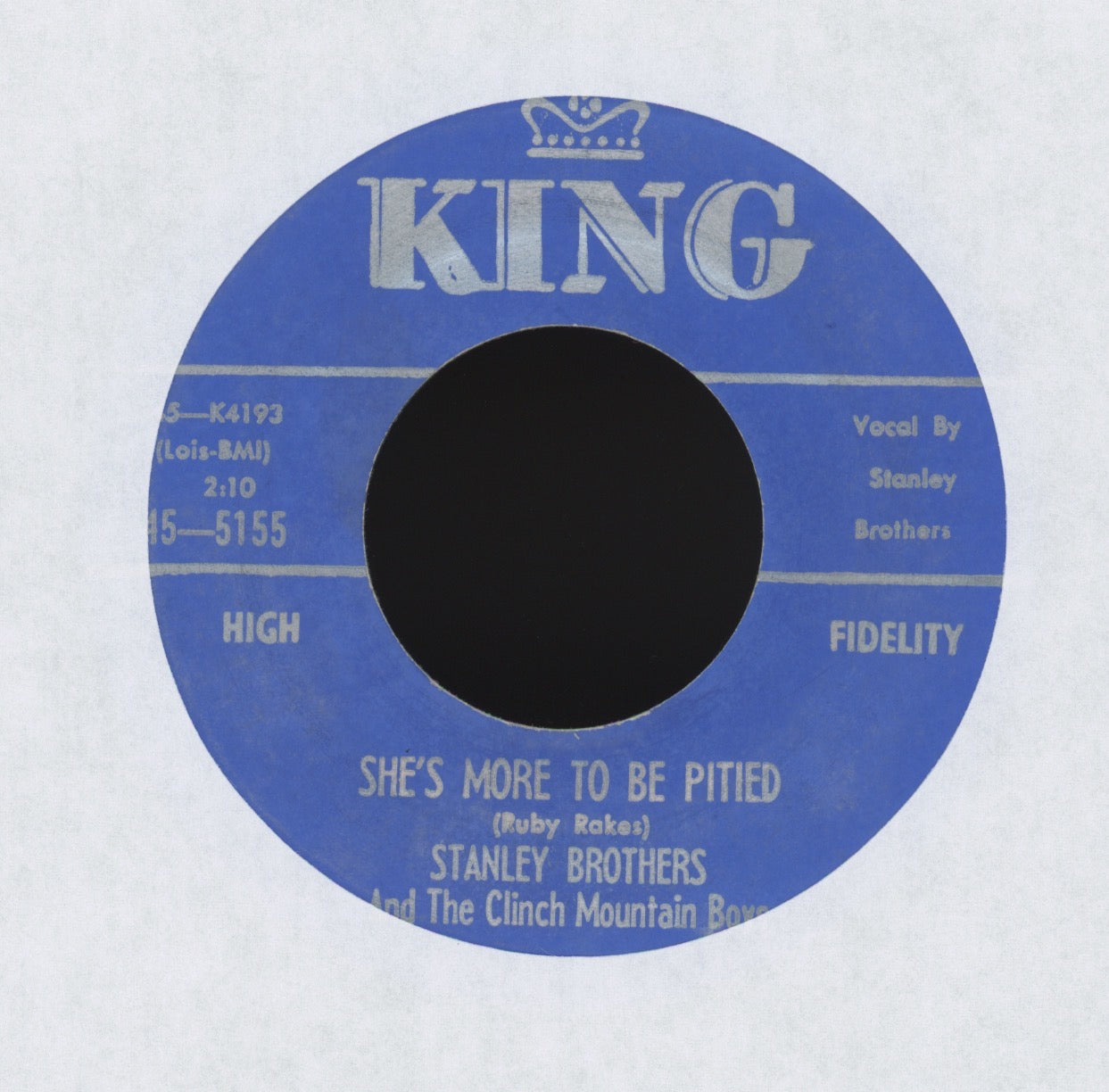 The Stanley Brothers - Train 45 on King Bluegrass 45