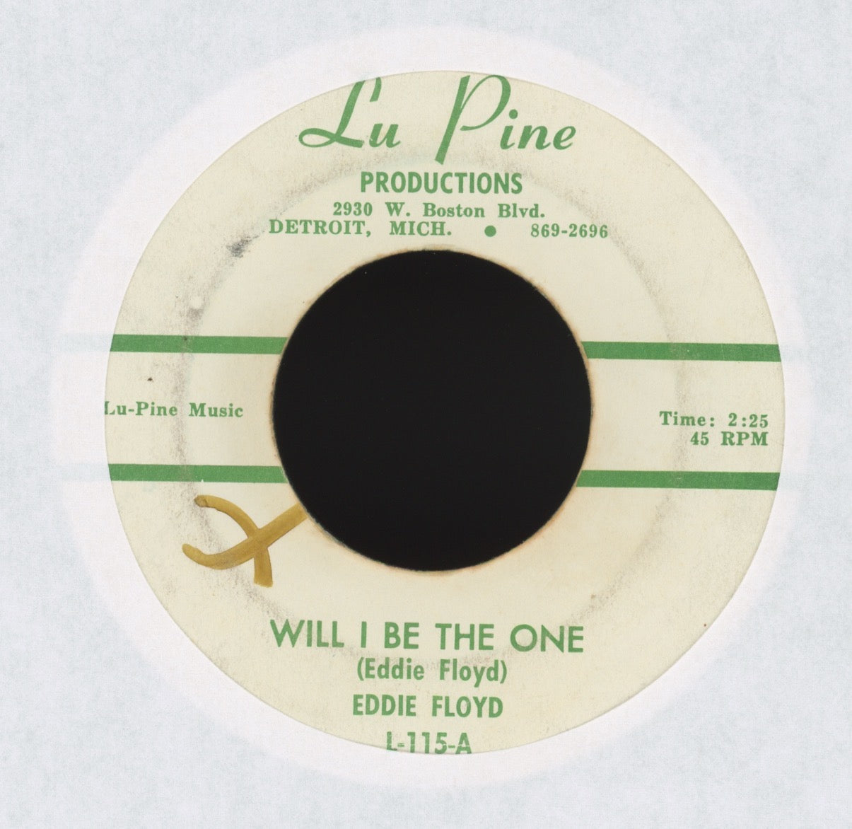 Eddie Floyd - Set My Soul On Fire on Lu Pine Northern Soul 45