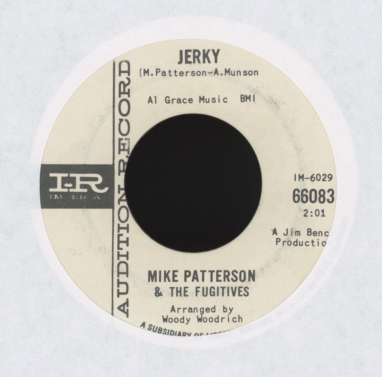 Mike Patterson & The Fugitives - Jerky on Imperial Promo R&B Mod 45