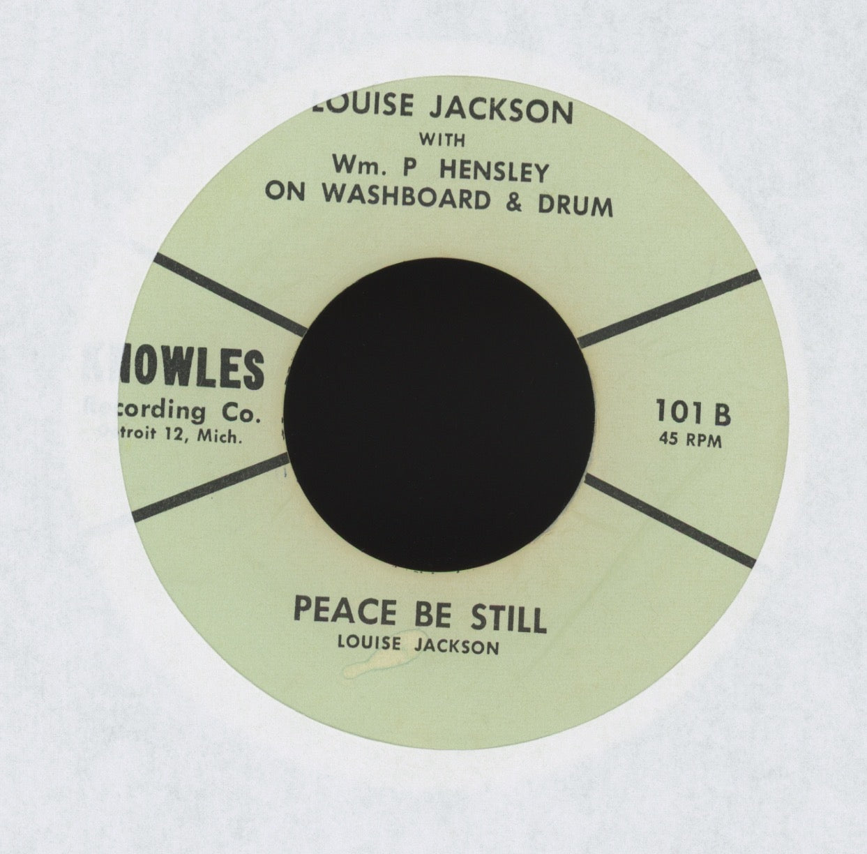 Louise Jackson / William Hensley - 99½ Won't Do on Knowles Gospel R&B 45