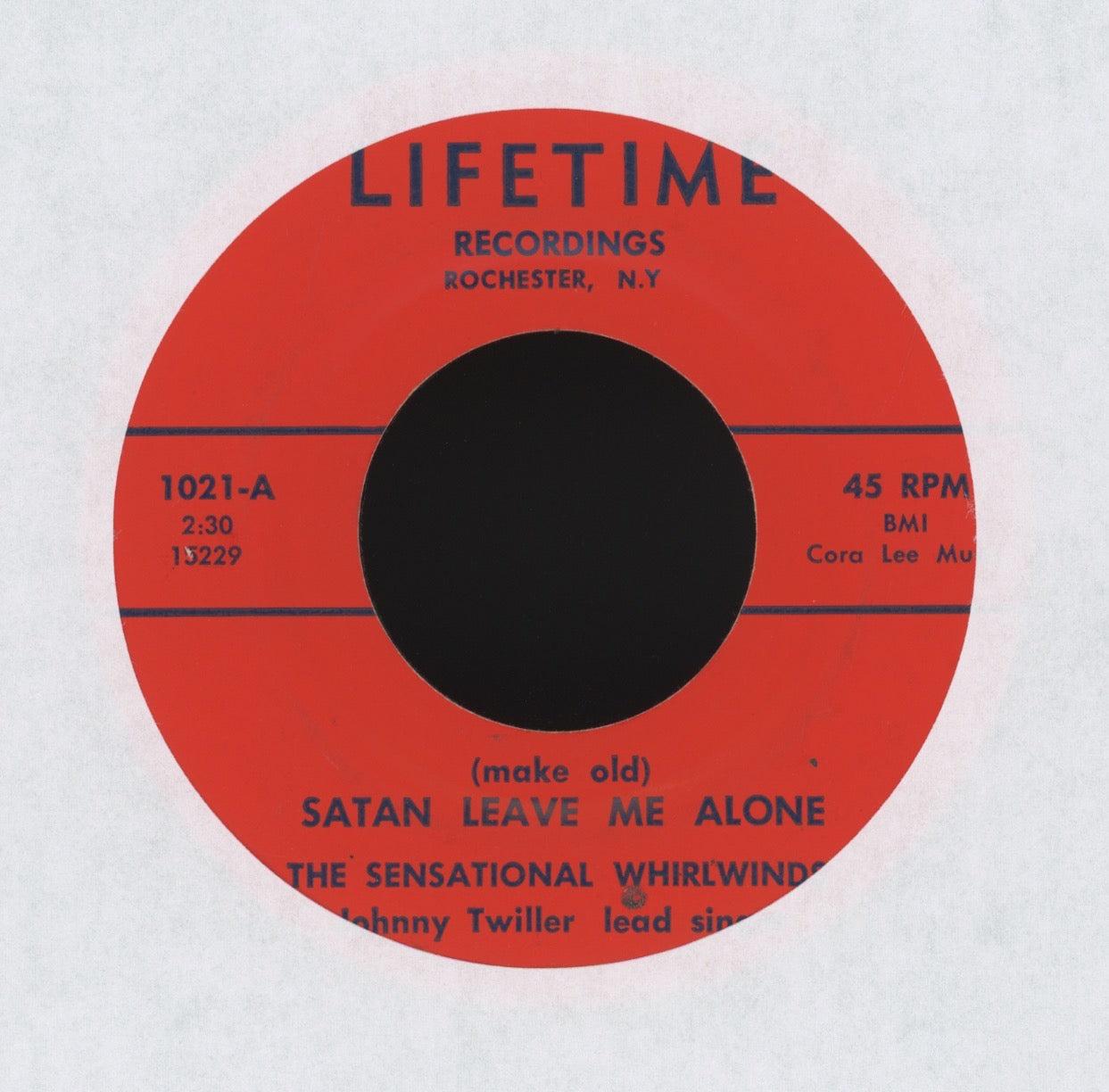 The Whirlwinds - (Make Old) Satan Leave Me Alone on Lifetime Rite Press Lo Fi Gospel 45