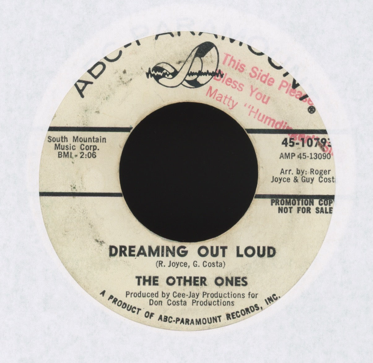 The Other Ones - Stop on ABC Paramount Promo Northern Soul 45