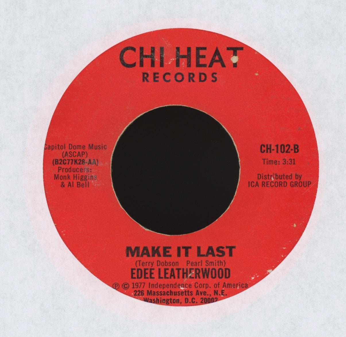 Edee Leatherwood - When He Calls Me / Make it Last on Chi Heat 70s Soul 45