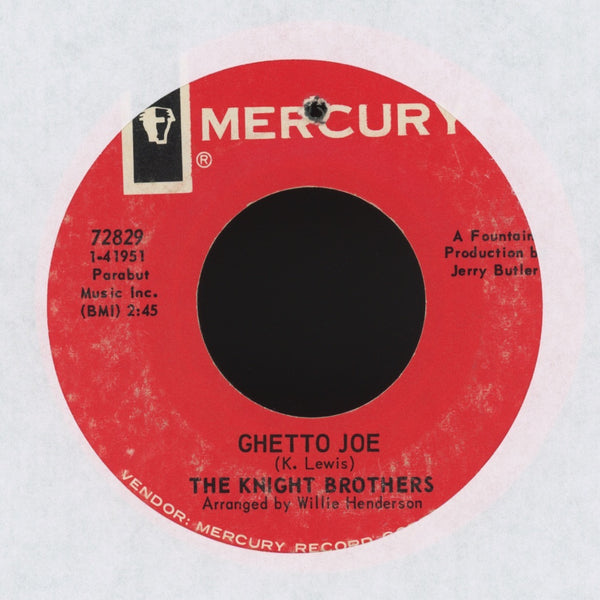 ★THE KNIGHT BROTHERS / GHETTO JOE★Single Knight Brothers - Ghetto Joe on Mercury Northern Soul 45