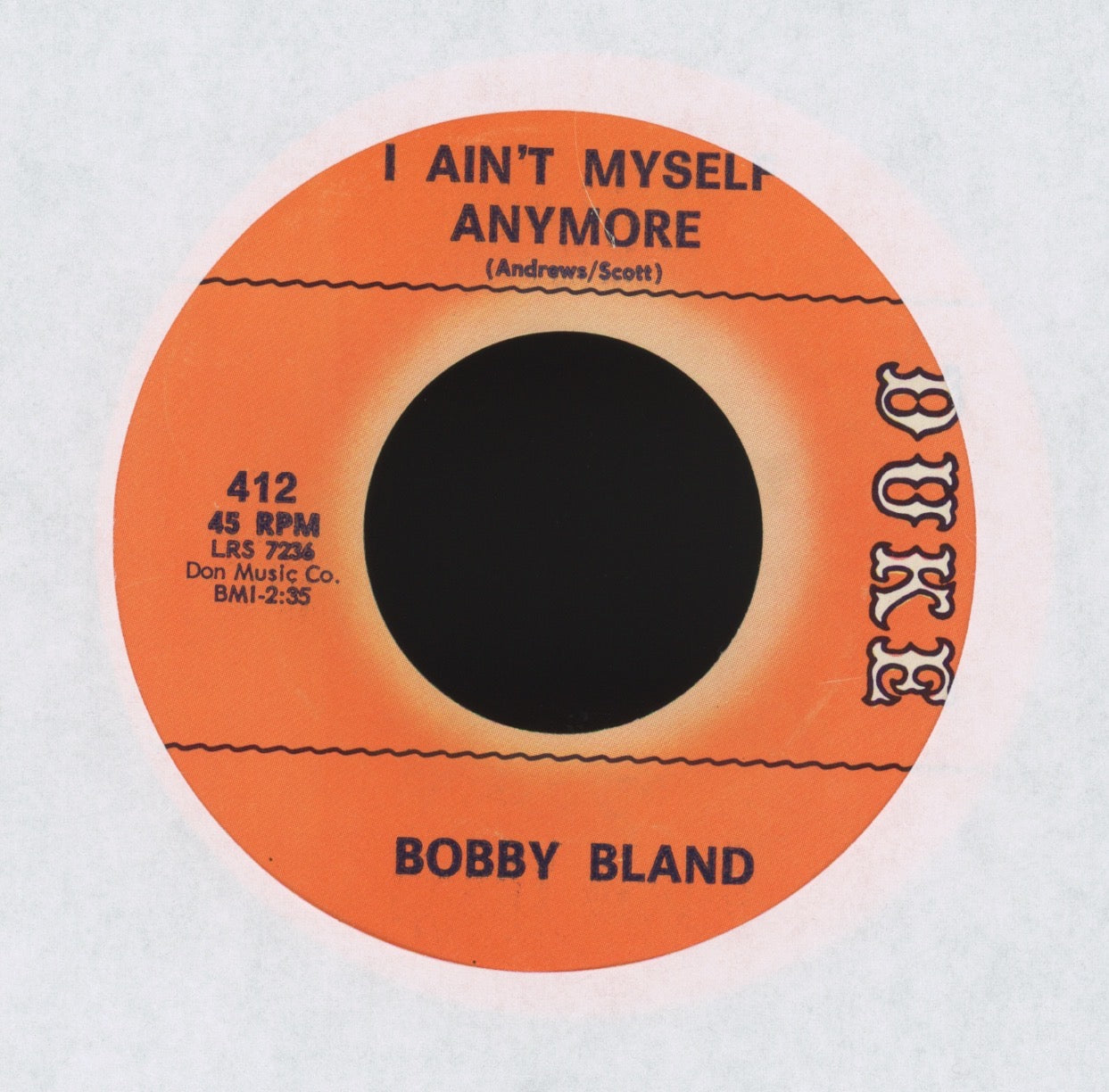 Bobby Bland - I Ain't Myself Anymore on Duke Northern Soul 45