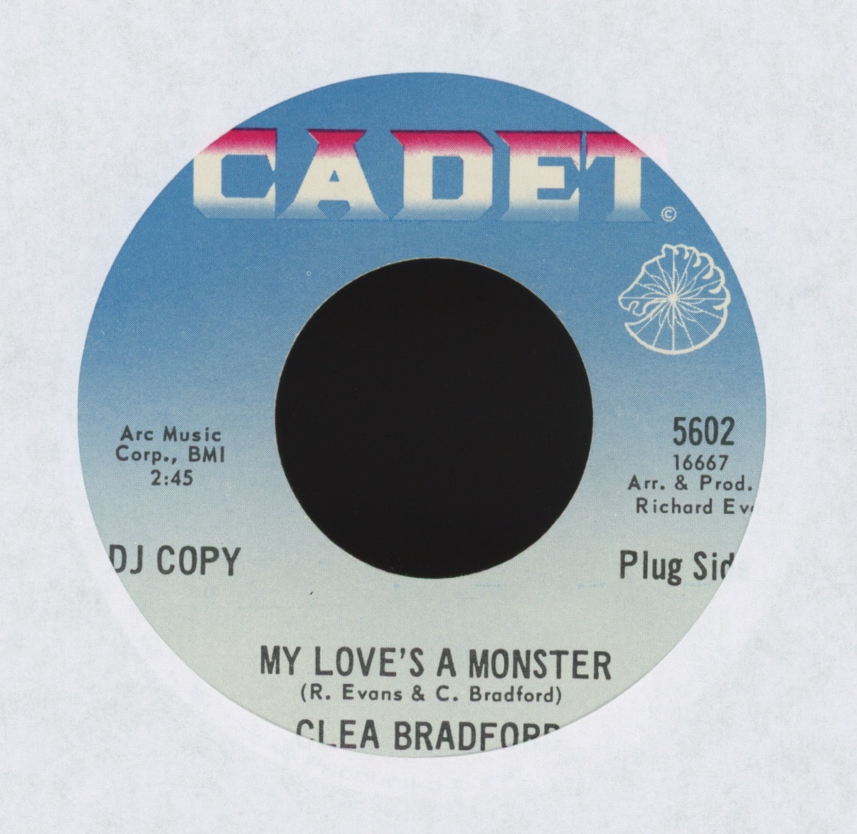 Clea Bradford - My Love's A Monster on Cadet Promo Funk 45