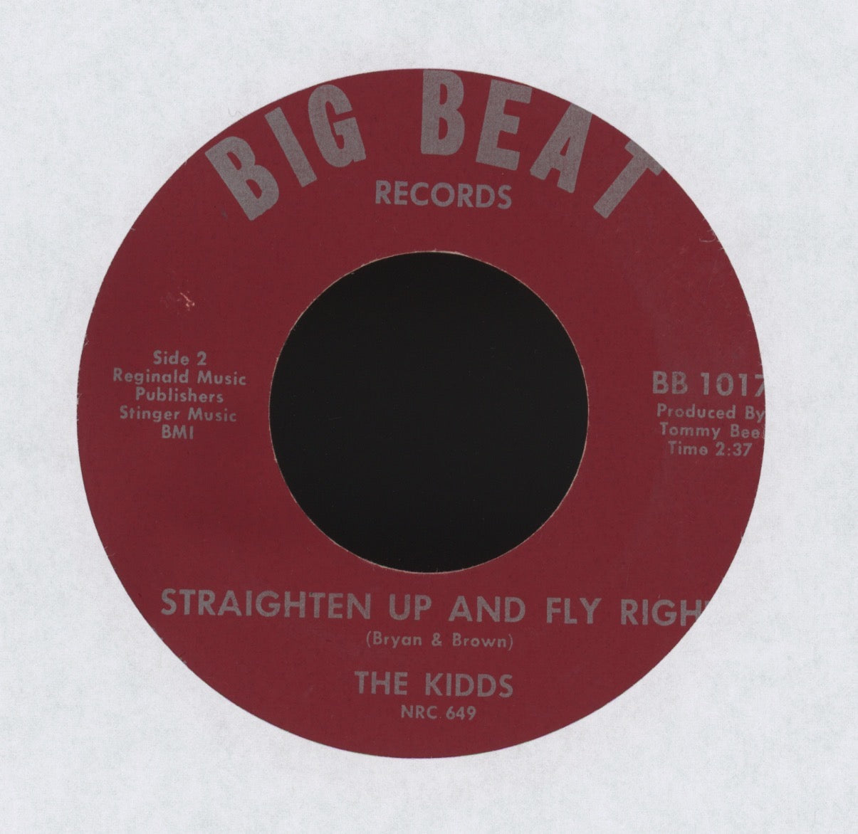 The Kidds - Straighten Up and Fly Right on Big Beat Garage 45