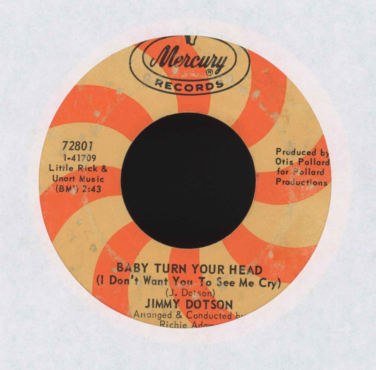 Jimmy Dotson - Heartbreak Avenue on Mercury Deep Soul 45