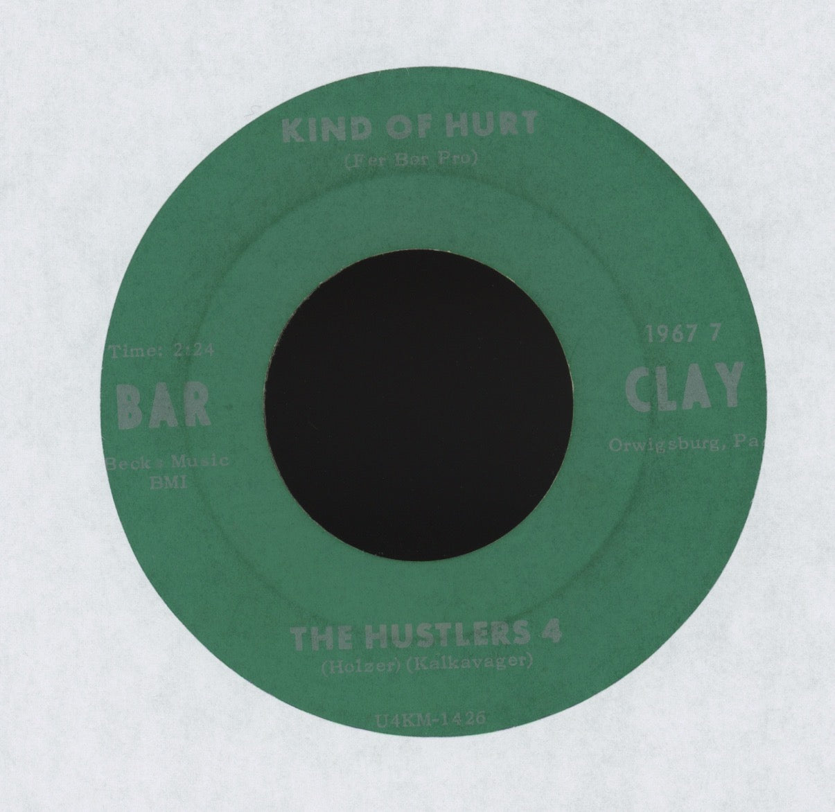 The Hustlers 4 - Kind Of Hurt / See It My Way on Barclay Garage 45