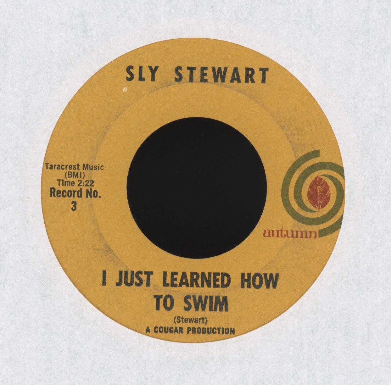 Sylvester Stewart - I Just Learned How To Swim on Autumn R&B Rocker 45