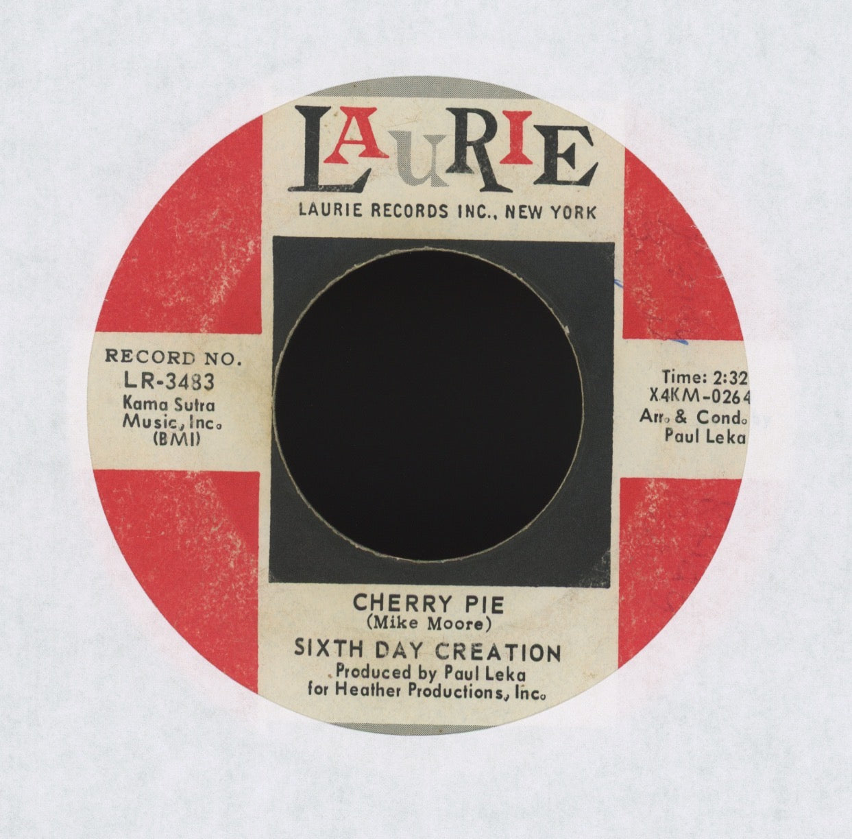 Sixth Day Creation - Cherry Pie on Laurie Psych 45