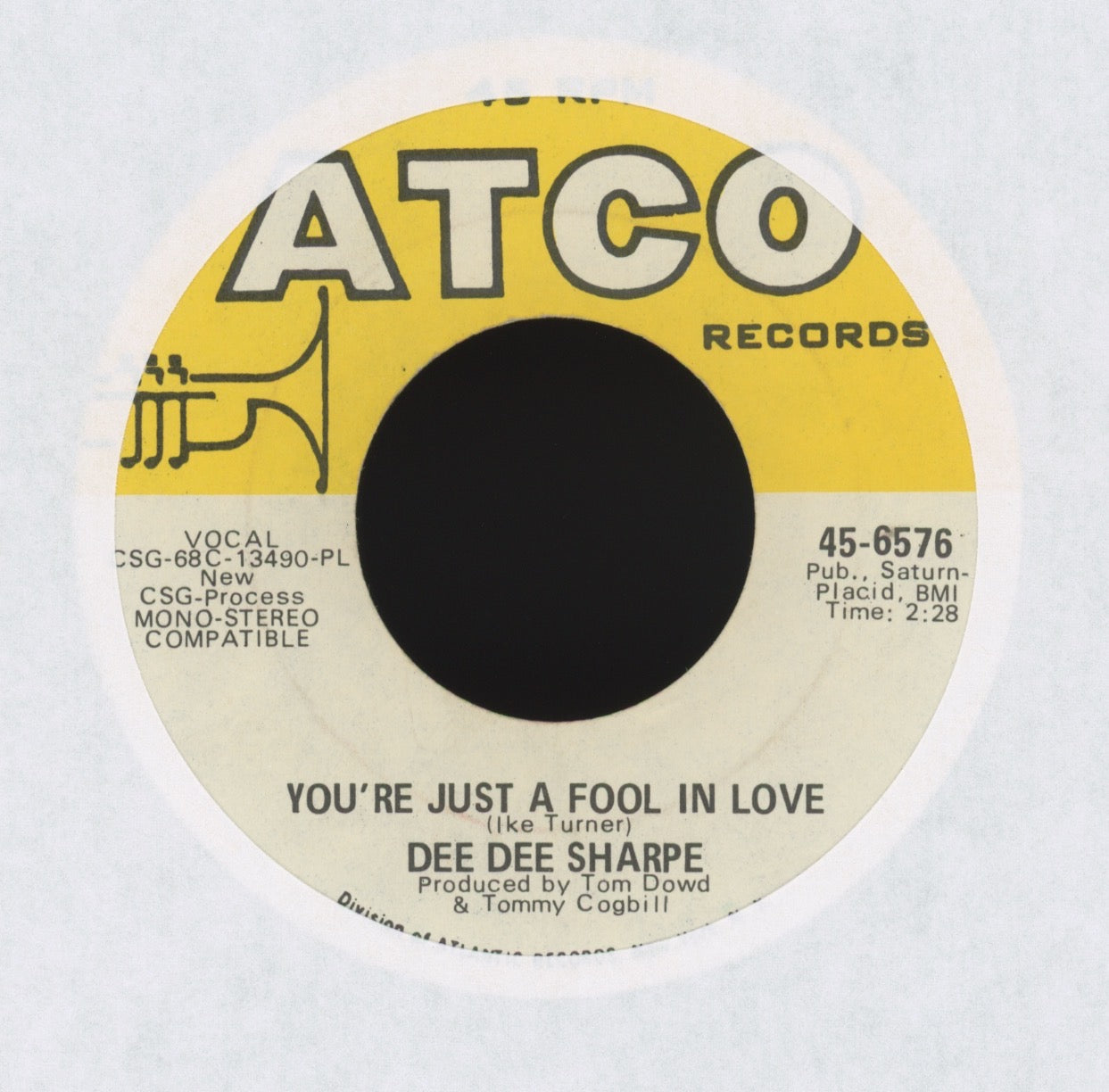 Dee Dee Sharp - You're Just A Fool In Love on Atco Soul Funk 45