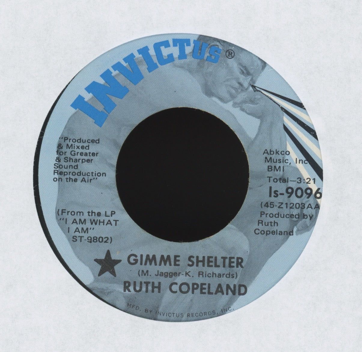 Ruth Copeland - Gimme Shelter on Invictus Funk Rock 45