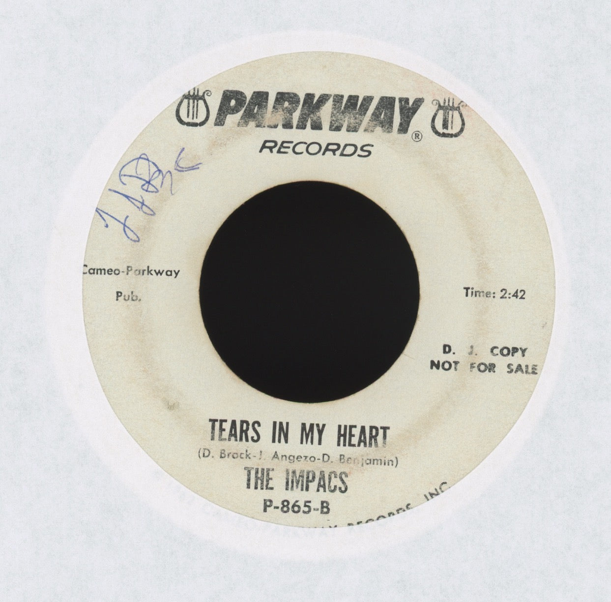 The Impacs - I'm Gonna Make You Cry on Parkway Promo Mod Garage 45