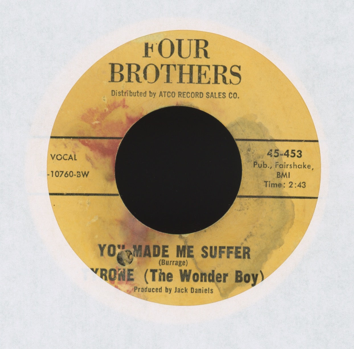 Tyrone The Wonder Boy - Please Consider Me on Four Brothers Northern Soul 45 Tyrone Davis