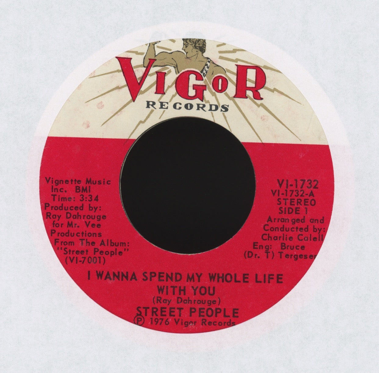 Street People - I Wanna Spend My Whole Life With You on Vigor Promo 70s Soul 45