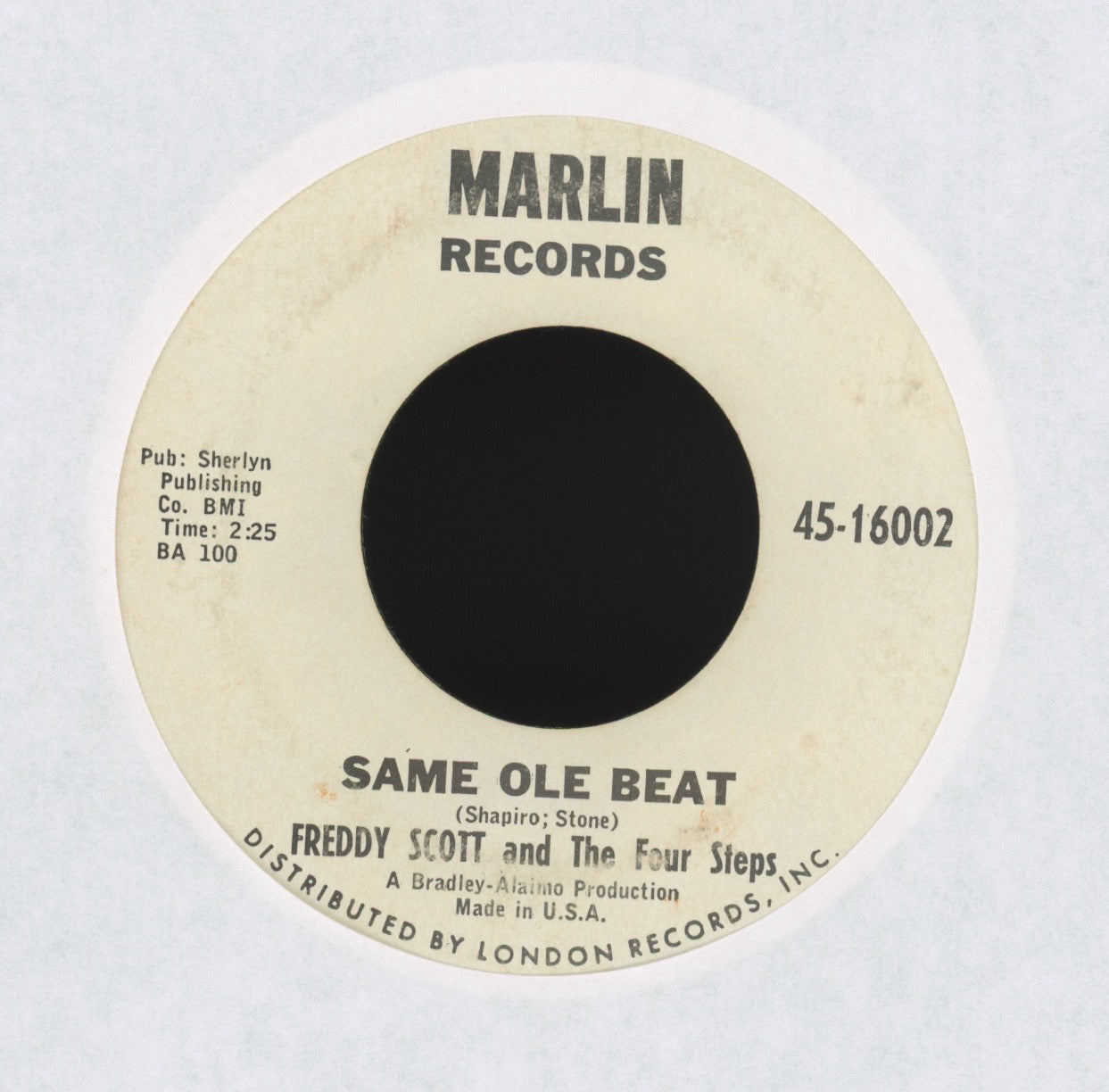 Freddy Scott And The Four Steps - Same Ole Beat on Marlin Promo Mod Funk 45