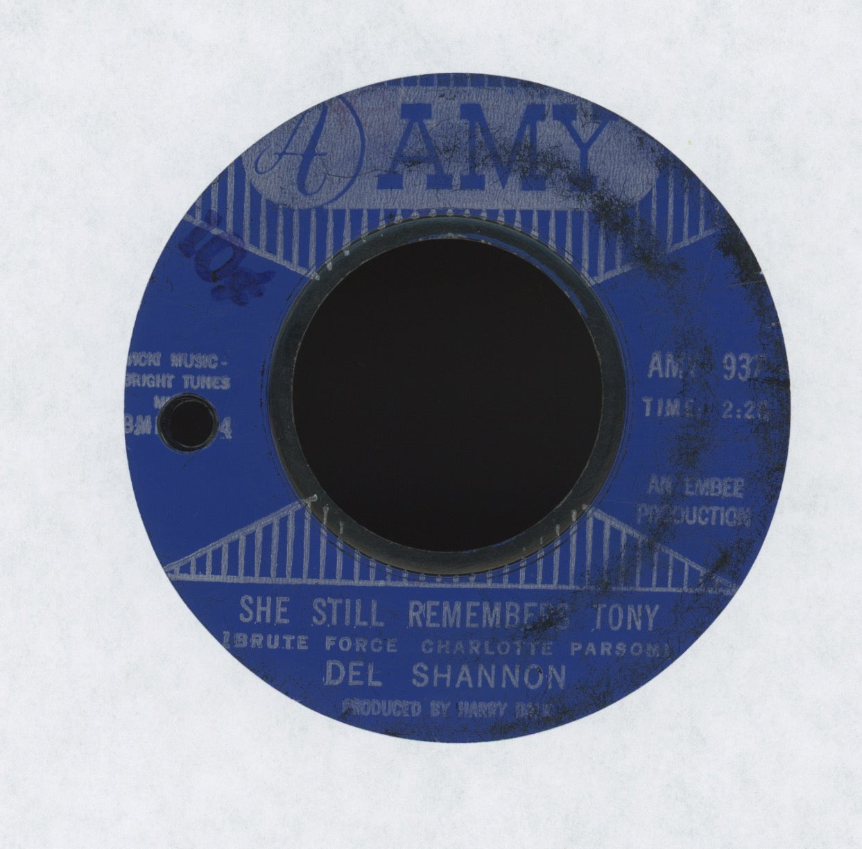 Del Shannon - Move It On Over on Amy Garage 45