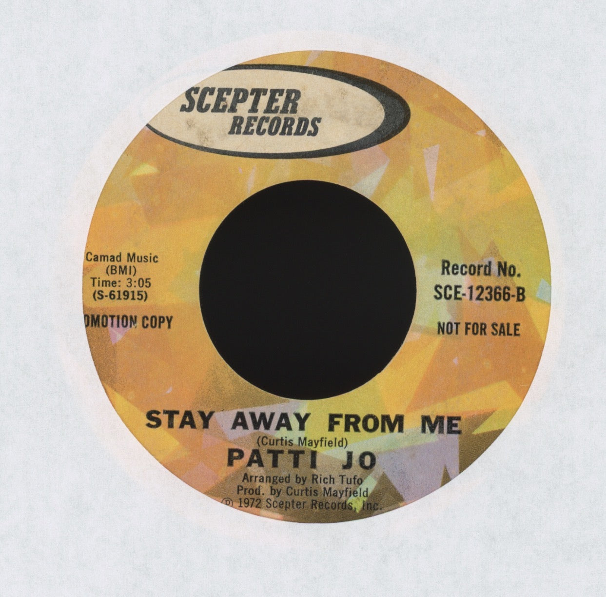 Patti Jo - Ain't No Love Lost on Scepter Promo 70s Soul 45