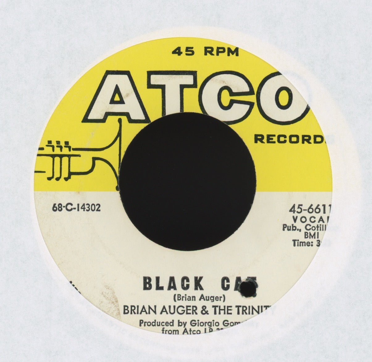 Brian Auger & The Trinity - Black Cat on Atco Mod Soul Rocker 45