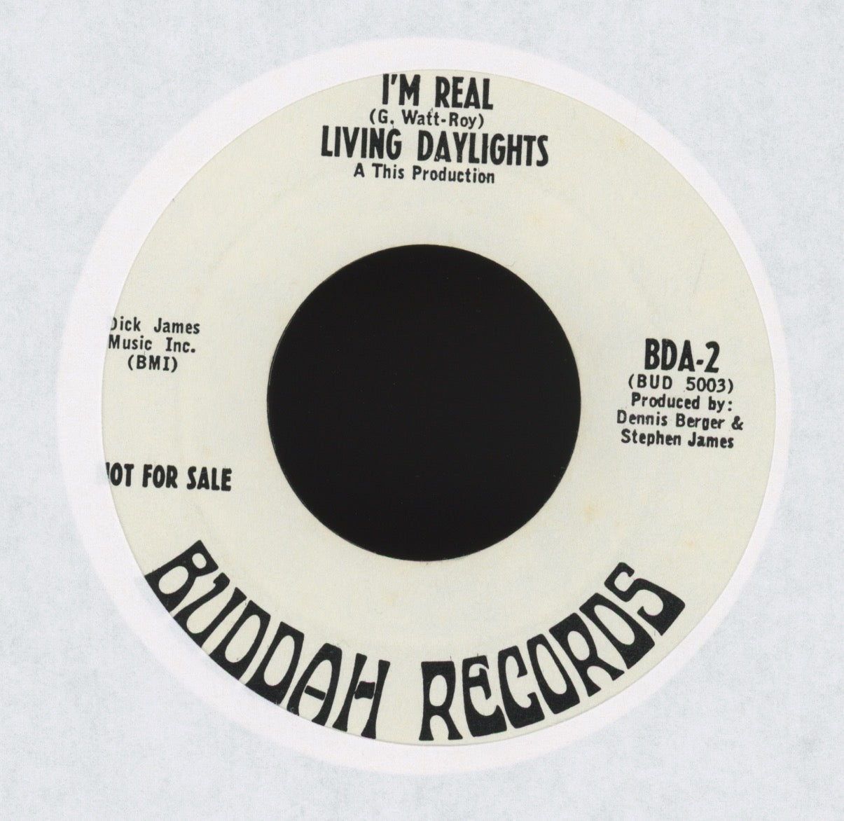 The Living Daylights - Let's Live For Today on Buddah Promo Psych 45