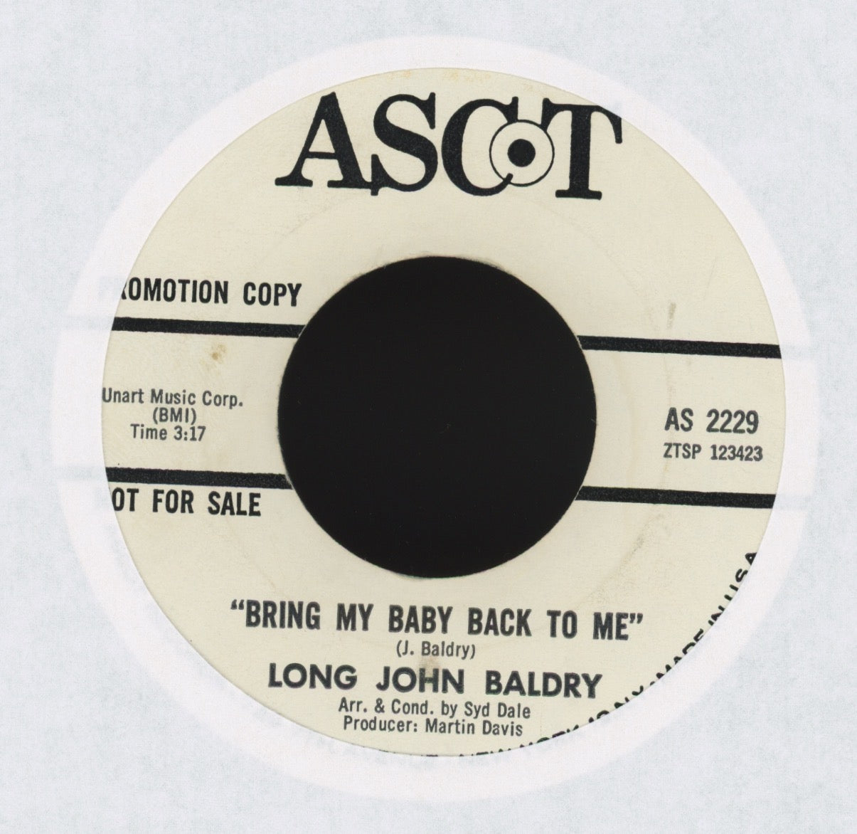 Long John Baldry - Cuckoo on Ascot Promo Mod Soul Dancer 45