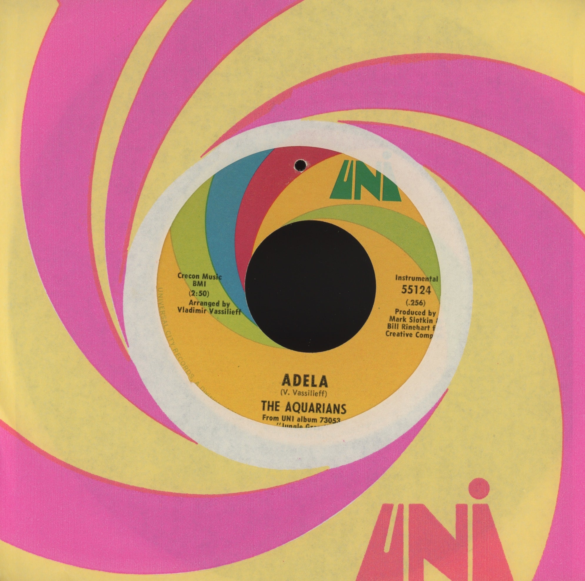 The Aquarians - Jungle Grass on Uni Jazz Funk 45