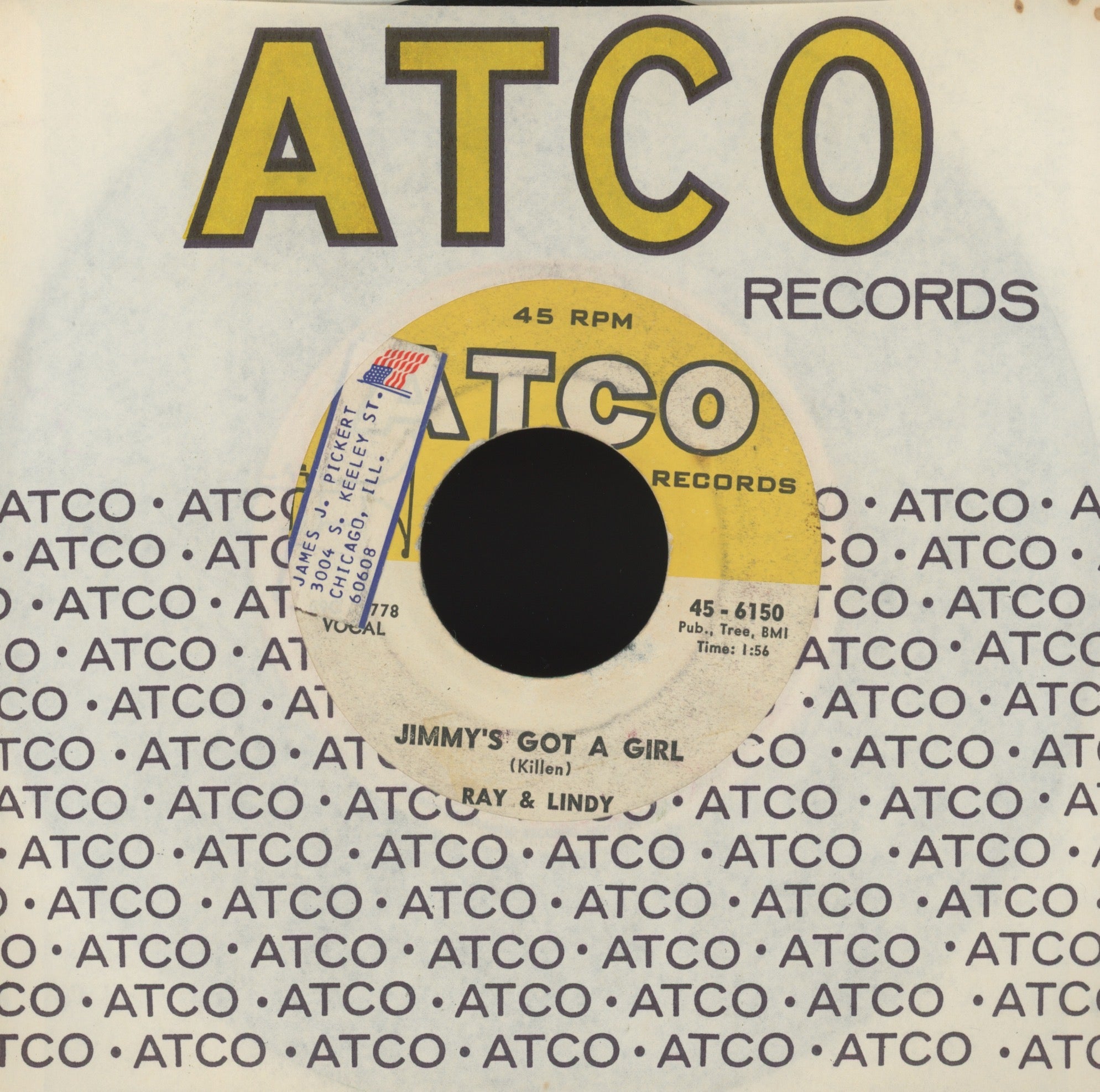 Ray & Lindy - Big Betty on Atco R&B Rocker 45