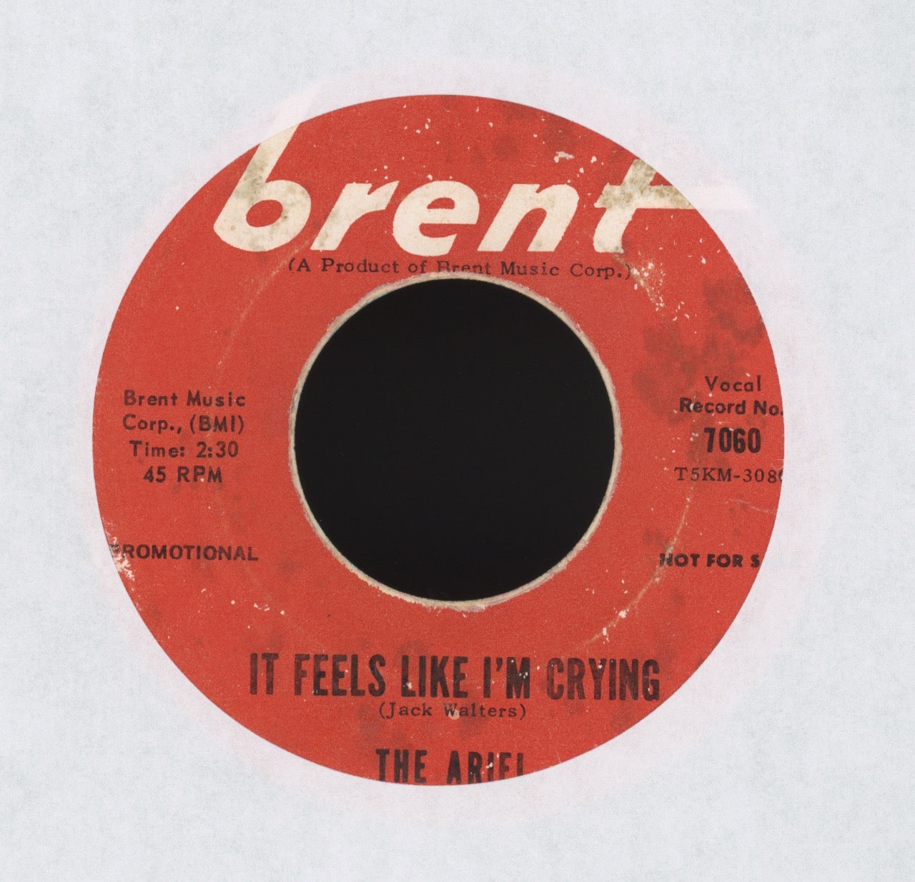 The Ariel - It Feels Like I'm Crying on Brent Promo Garage 45