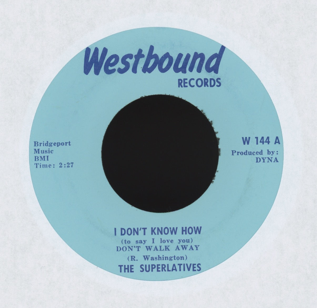The Superlatives - I Don't Know How (To Say I Love You) Don't Walk Away on Westbound Northern Soul Funk 45