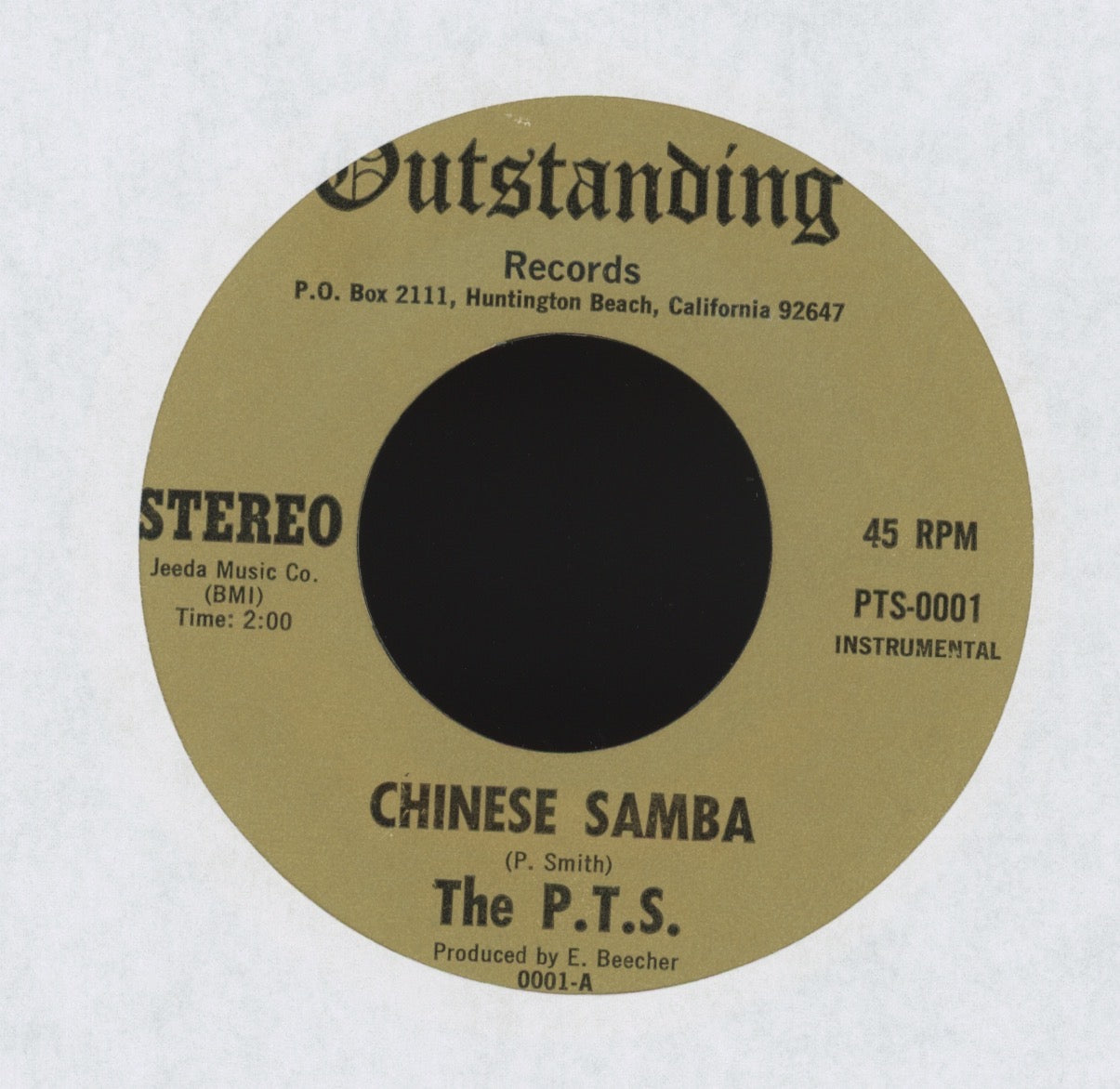 The P.T.S. - Dragon Rock on Outstanding Jazz Funk 45