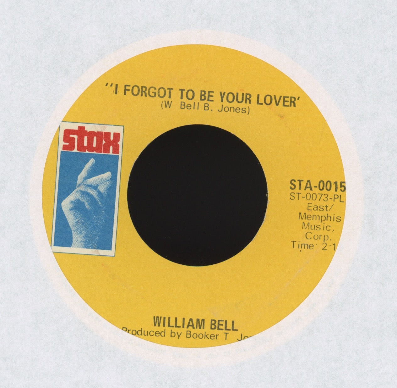William Bell - I Forgot To Be Your Lover on Stax Soul 45 Samples