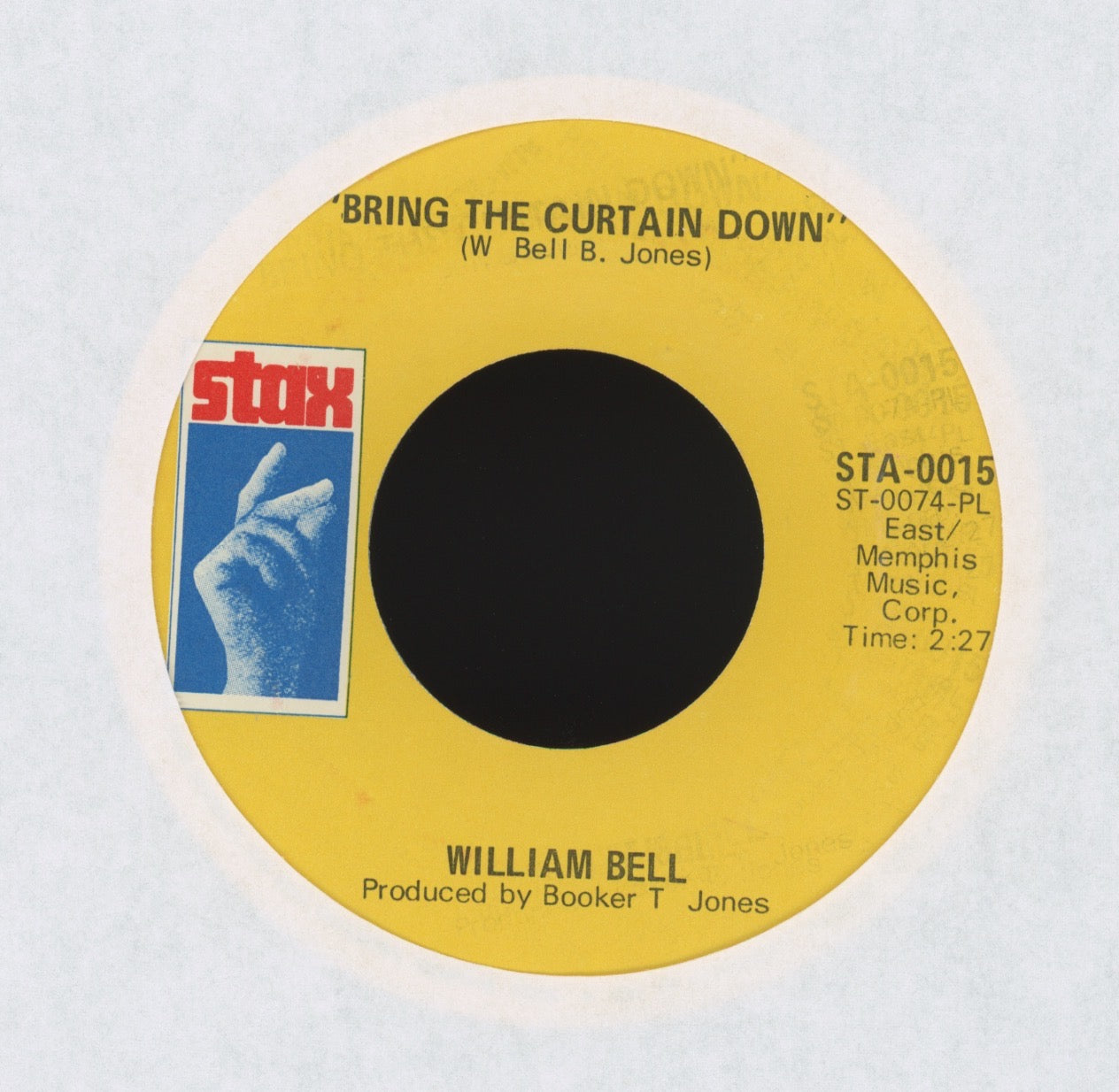 William Bell - I Forgot To Be Your Lover on Stax Soul 45 Samples