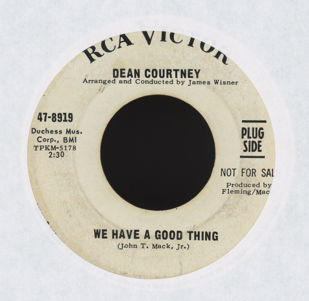 Dean Courtney - We Have A Good Thing on RCA Promo Northern Soul 45
