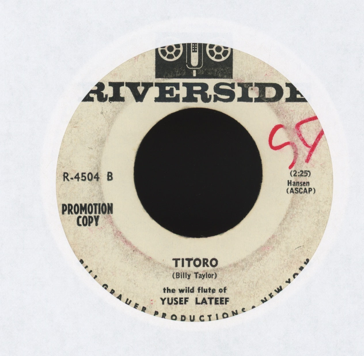 Yusef Lateef - Jungle Fantasy on Riverside Promo Exotica Jazz 45