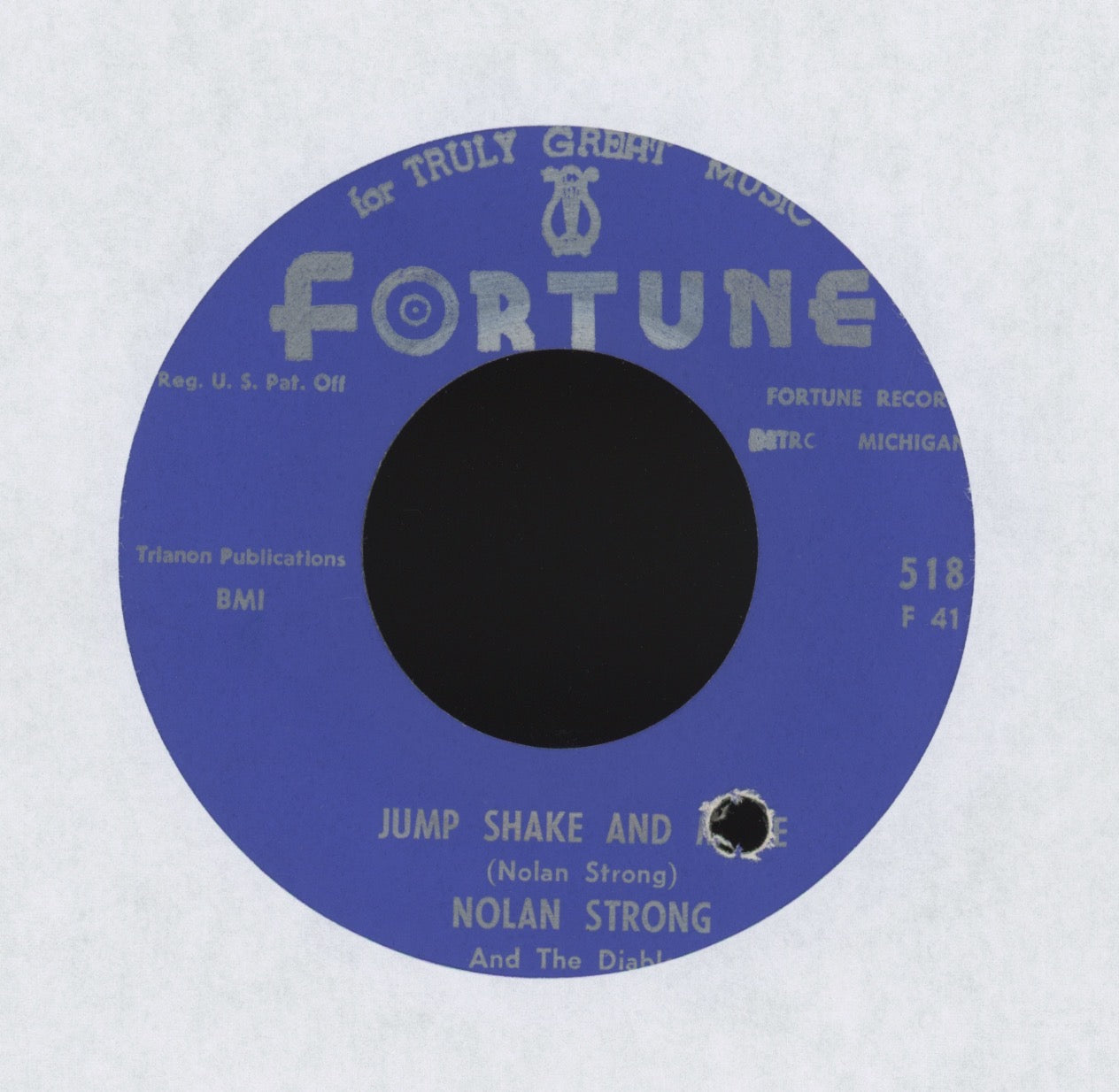 Nolan Strong & The Diablos-  Jump, Shake And Move on Fortune R&B 45 Reissue