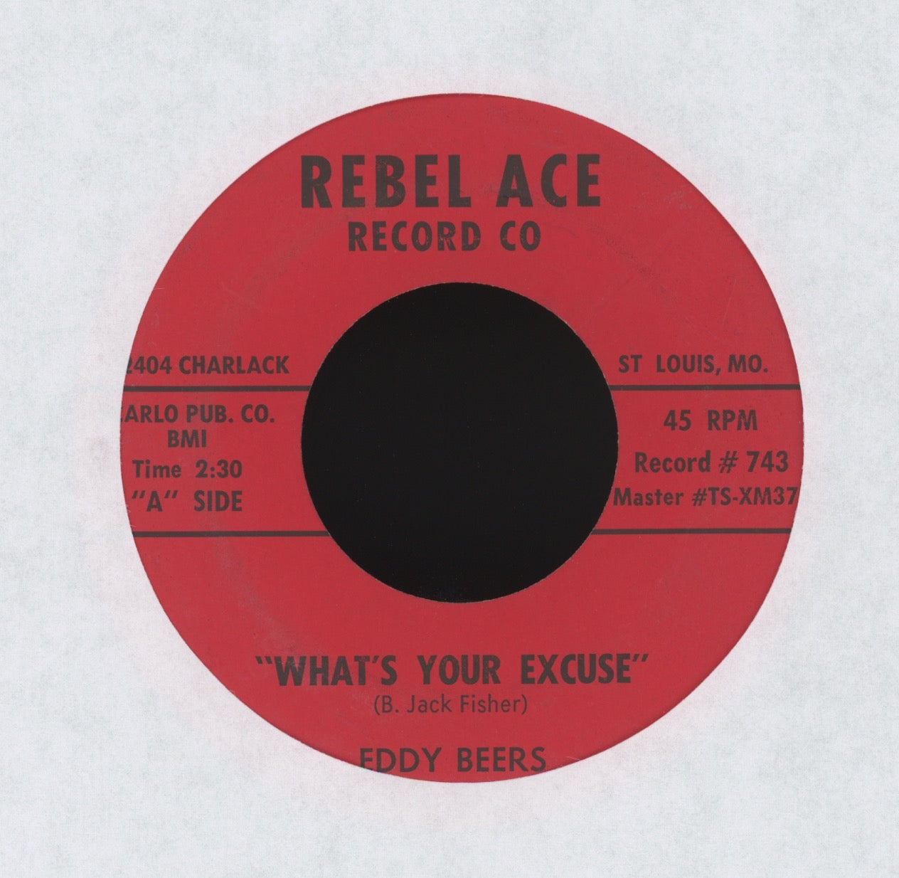 Eddy Beers - Big Mack Waitin on Rebel Ace Rockabilly Bop 45
