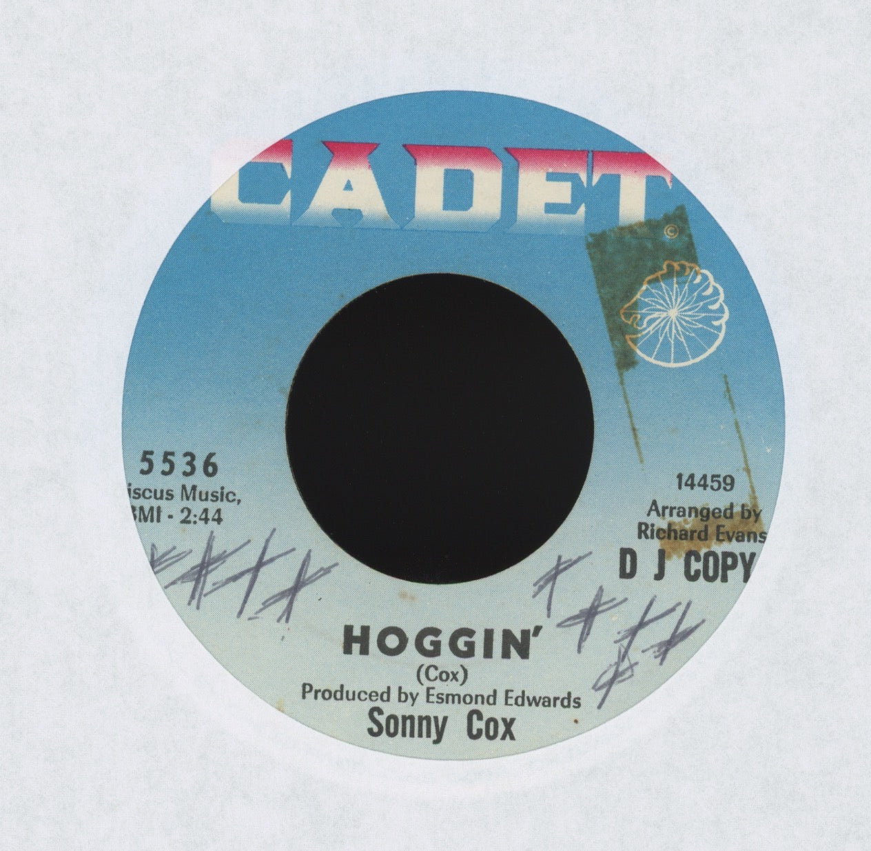 Sonny Cox - The Wailer on Cadet Promo Mod Soul Jazz 45